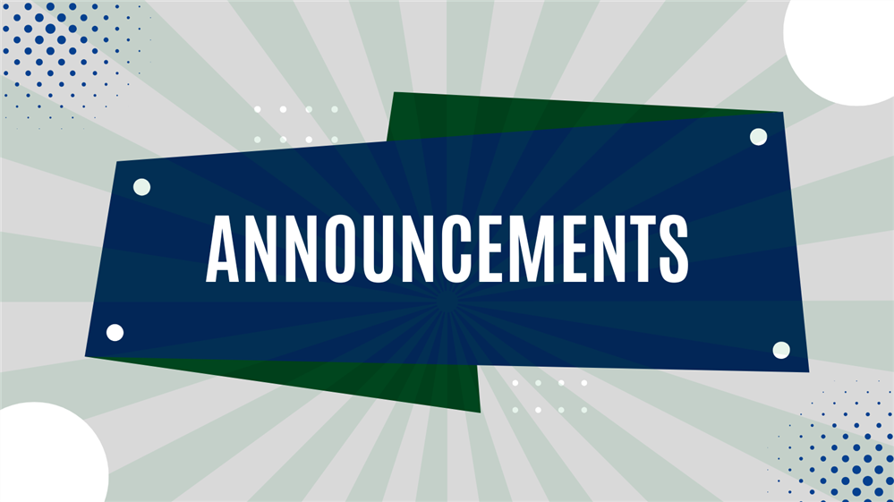  Announcements