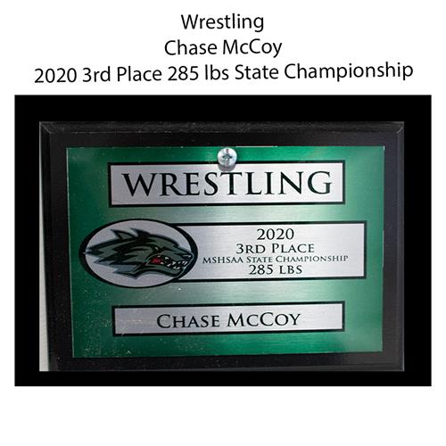 2020 Chase McCoy 285 lbs 3rd Place State