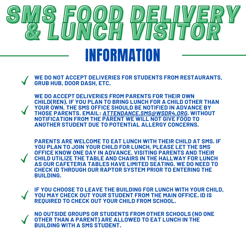 Lunch Delivery & Visitor Information
